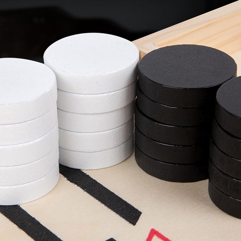 Wooden Hockey Table Game Desktop Battle Family Board Games Toy 2 In 1 for Parent Child Interactive