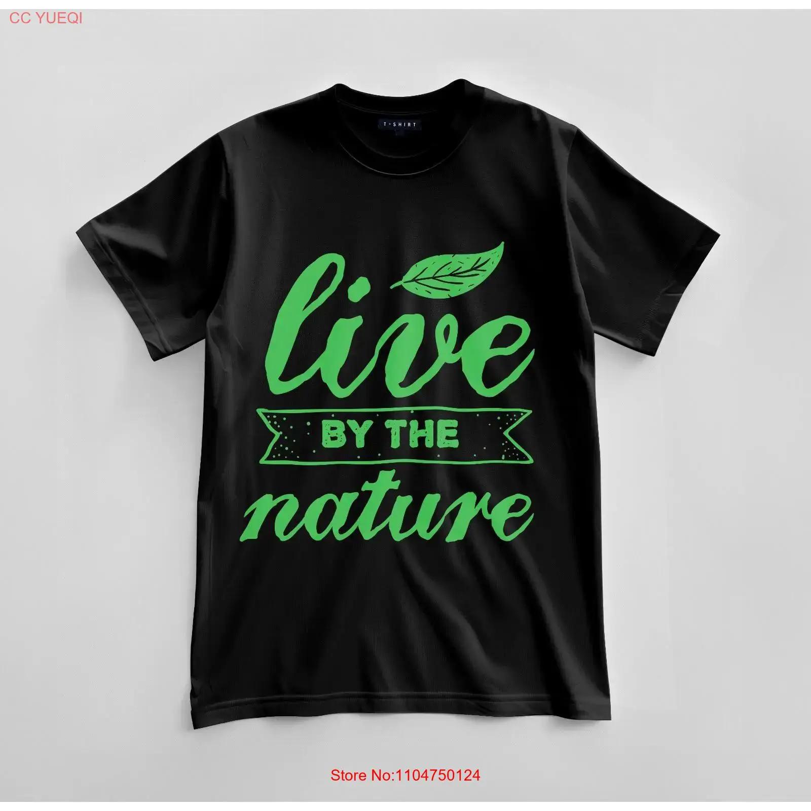 

Custom Live by the Nature T shirt Design Jersey vintage Washed Breathable Casual Unisex streetwear Stylish S разноцветный