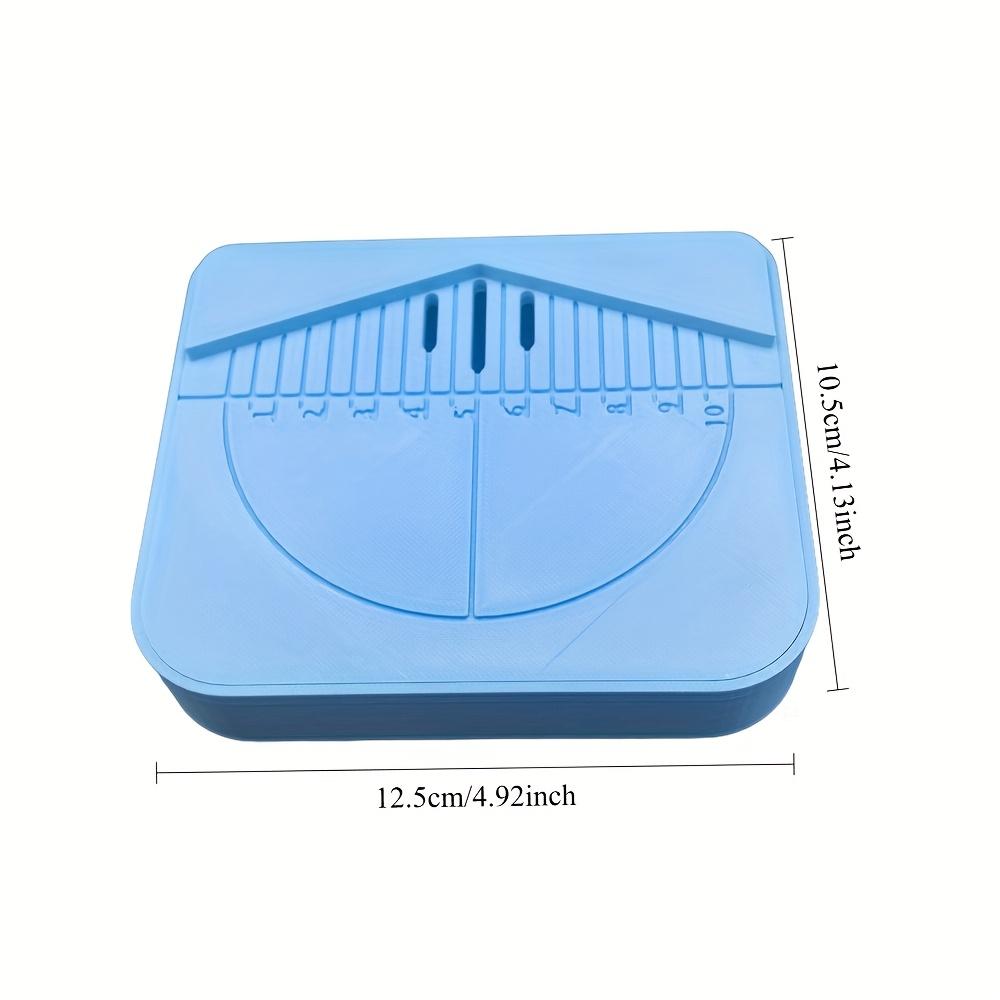 Polymer Clay Cutter Tool with Heart-Shaped Guide Hole Maker & Dust Box Rectangular Earring Drill Stand for Precision Resin Jewelry Crafting