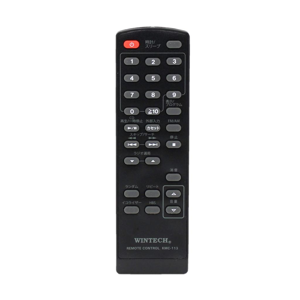 WINTECH Digitaltuner Breitband CD Kassette Mini Komponente schwarz Fernbedienung inklusive AM/FM (FM-kompatibel) KMC-113