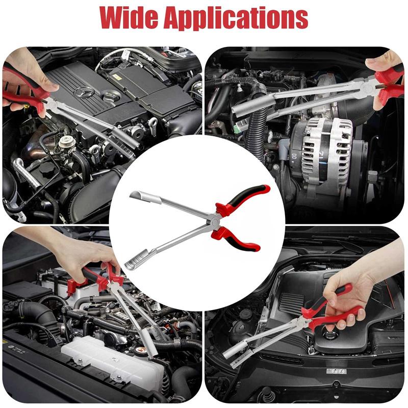 1Pcs Car Spark Plug Wire Removal Pliers Tool High Voltage Cylinder Cable Clamp Carbon Steel Boot Puller For Auto Truck Repair