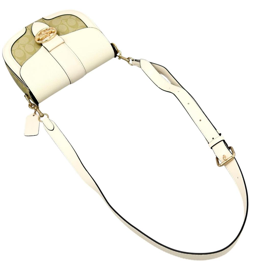 Coach C2806 Shoulder Bag White Women Signature Used