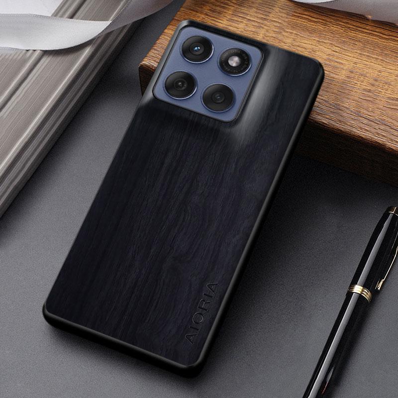 

Для Motorola Moto Edge 60 70 50 Fusion Neo Pro Ultra Чохол Coque Унікальний Стильний Дизайн Міцна Шкіряна Кришка з Дерев яним Візерунком Funda Edge 60 Neo чорний