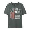Lustige Zitate Teea Guter Tritt in die Eier wird Ihre Geschlechtsverwirrung lösen Grafik-T-Shirt Baumwolle Sonderangebot für begrenzte Zeit Vintage