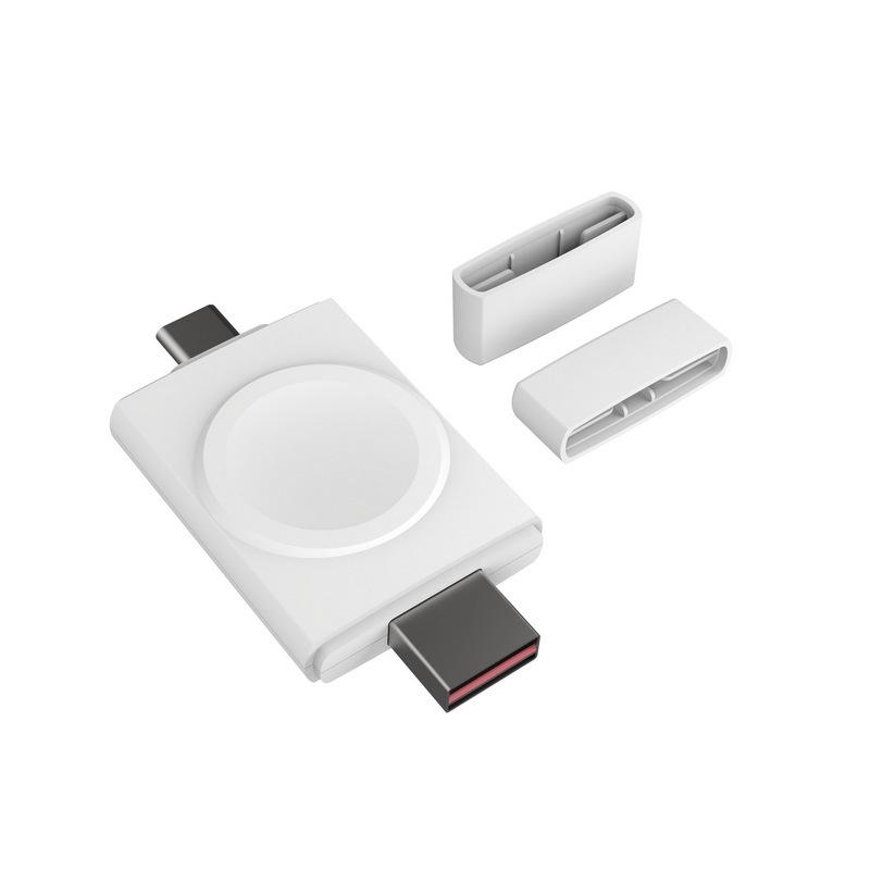 Portable Magnetic Wireless Fast Charger for Apple & Samsung Watches (USB/Type-C)