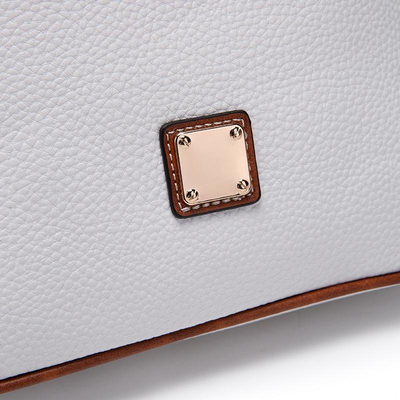 Dámská taška Vintage Pebbled Lychee Grain Textura Crossbody taška Vícebarevná dámská taška