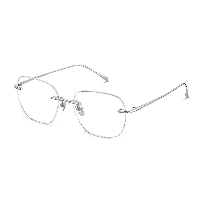 LOHO Rimless Ultralight Titanium Anti-Blue Light Glasses 0 Degree Anti-Blue Light