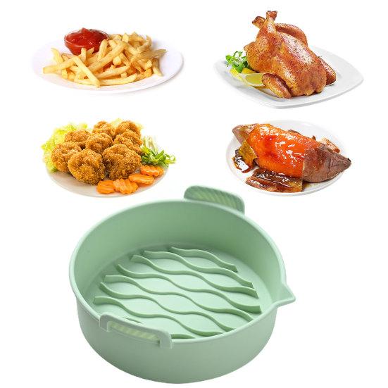 Baking Pan Non-stick Foldable Silicone Round Shape Grill Pizza Oven Roasting Tray Kitchen Gadget