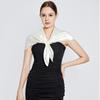 Selected solid color imitation silk generous silk scarf, women's silk scarf 90 * 90 color diced versatile scarf
