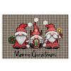 Spoof Santa Claus Gnome Doormat Rectangle Rugs Creative Welcome Mat  Balcony