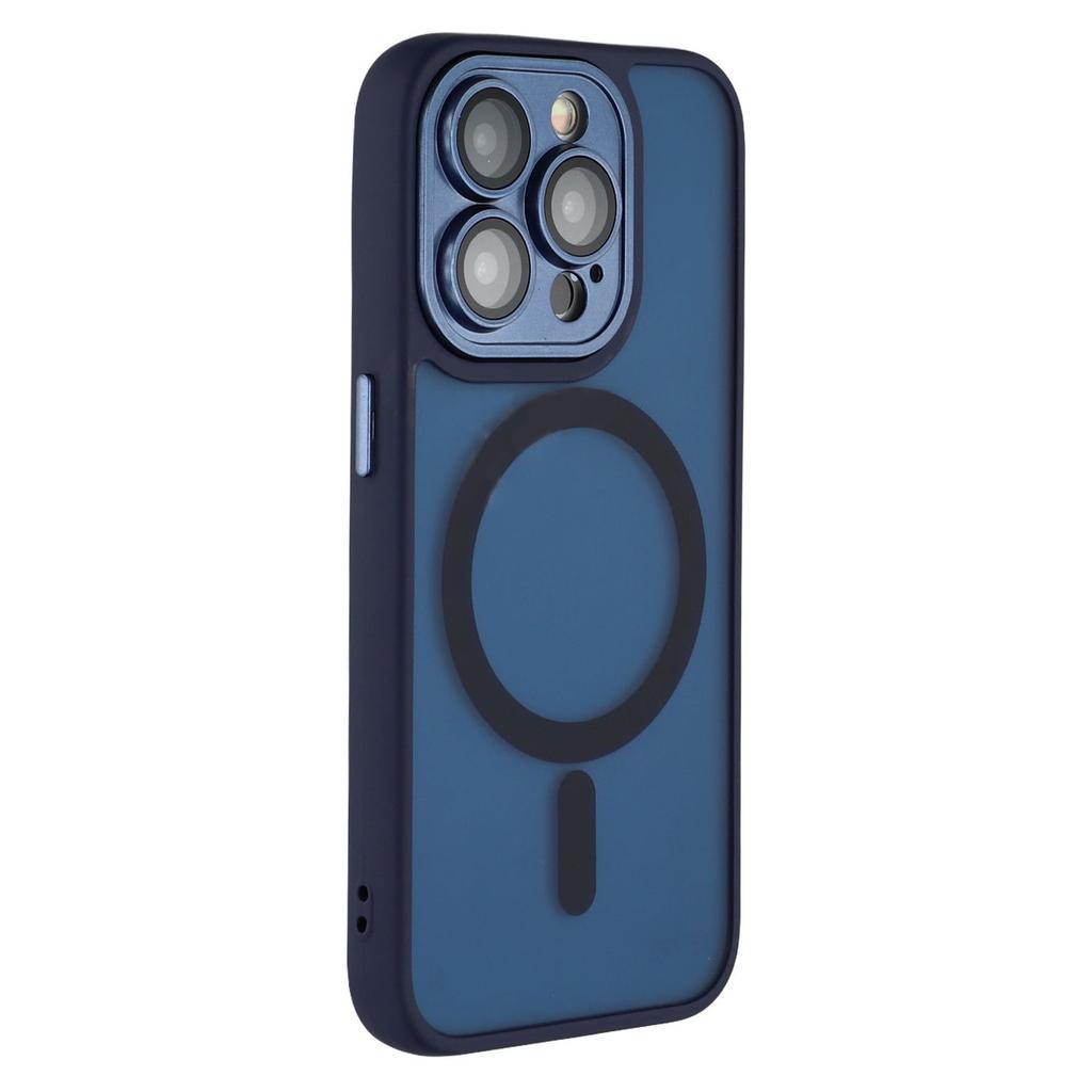 For iPhone 13 Pro Case Compatible with MagSafe PC+TPU Matte Phone Cover with Glass Lens Film