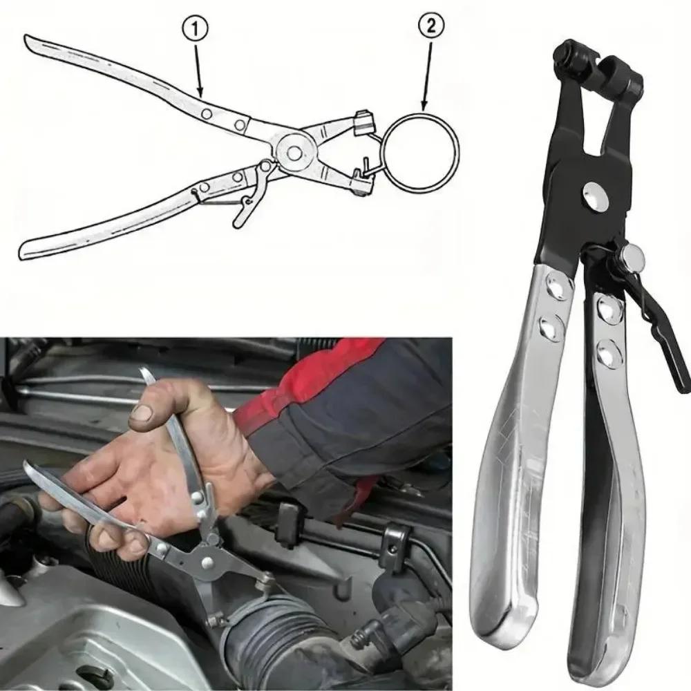 Car Water Pliers Clamp Pipe Hose Clip Swivel Drive Jaw Locking Tool Removal And Installation Of Flat-Band Hose Clamps