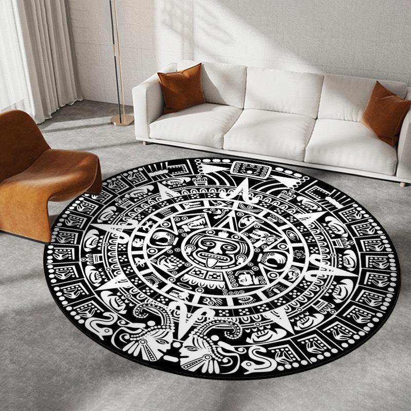  Disney Captain America Circular Mat Living Room Sofa Carpet Tea Table Bedroom Bedside Enter Door Rug Fashion Home Dcor