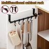 Wall-Mounted Kitchen Cabinet Towel Rack - Space-Saving Dishcloth Holder for Home and Bathroom No Drilling Require