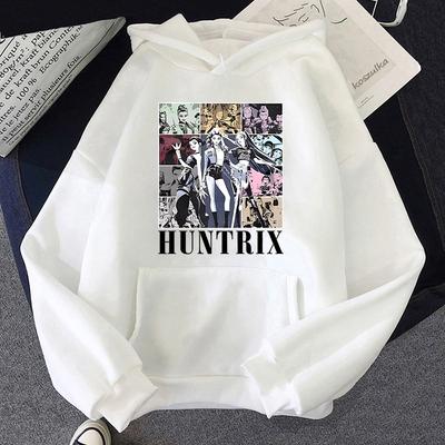 KPop Demon Hunters Huntrix Logo Hoodie Men's Loose Polar Film Print 2025 Sweatshirt Graphic Hoodie