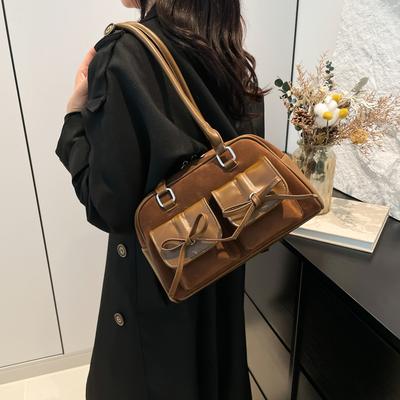Ballet Style Bow Armpit Big Bag Women's 2025 New Spring Commuter Bag Korean Niche Versatile Shell Bag