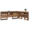 Storage Headboard with Shelf Reclaimed Wood Look 160 cm Engineered Wood