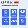 Canon LBP361x Black and White Duplex Laser Printer CN Plug (adapter Included)