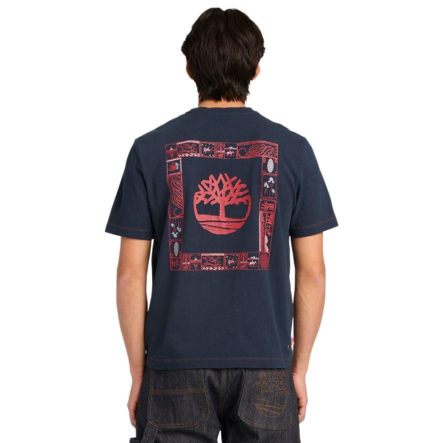 Timberland Casual Ribbed Knit Round Neck Short Sleeve T-Shirt Men Tops A5MYJ433