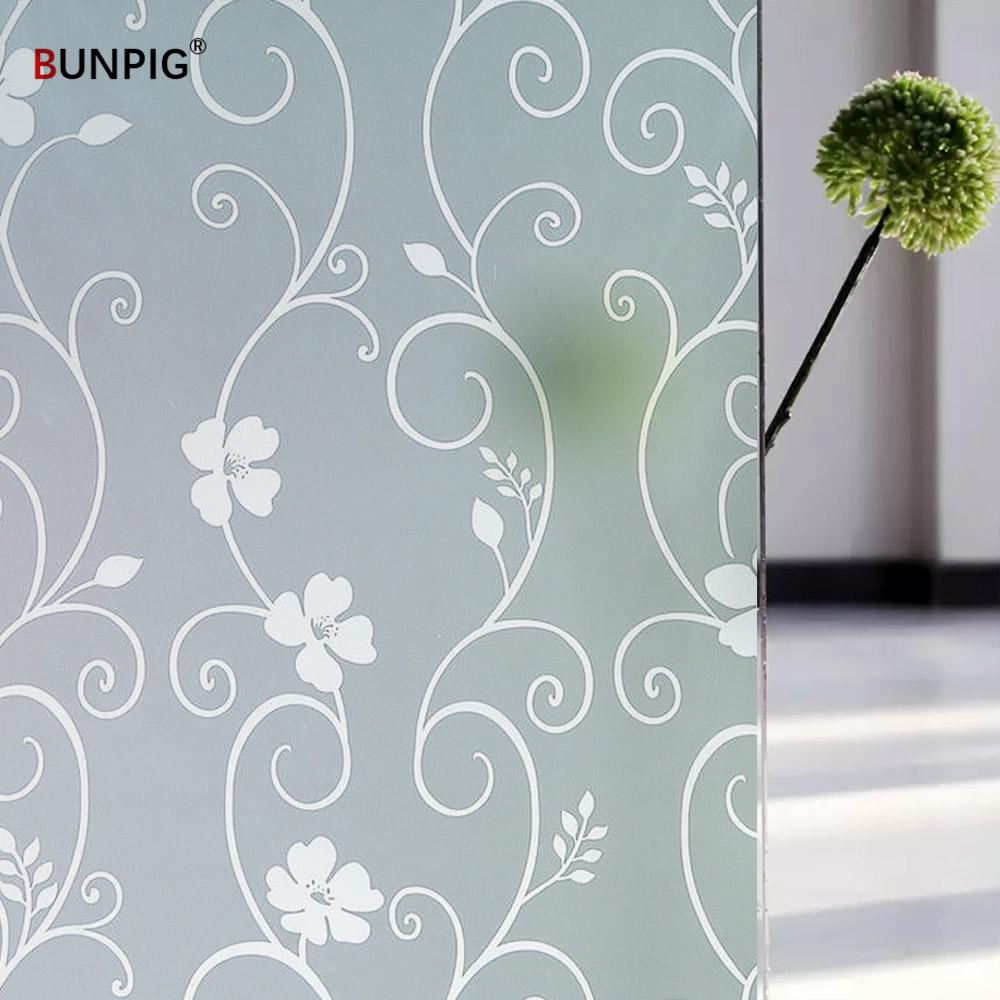 Película para Janela Privacidade, Película Vitral, Adesivos de Vidro Opacos Foscos, Vinil Bloqueador de Sol para Porta, Casa, Escritório