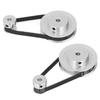 2 Set Synchronous Wheel   Aluminum Alloy Timing Pulley with 2Pcs Length 200mm Width 6mm Belt