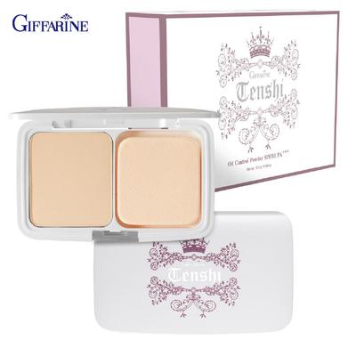 Tenshi Oil Control Powder SPF30 PA+++, Lisovaný pudr pro kontrolu mastnoty s UVA a UVB, 12 g 23114 - 23115