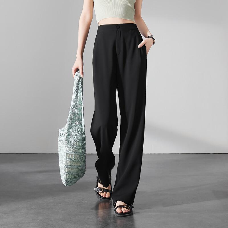 SOFSIL 2026 Summer Women s Commuter Straight Wide Leg Pants 28/L