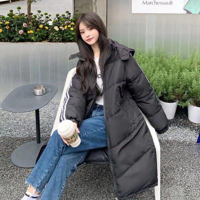 Winter Neue Daunenjacke Damen Parka Koreanischen Stil Mid-länge Baumwolle Mantel Lose Beiläufige Gepolsterte Gepolsterte Jacke