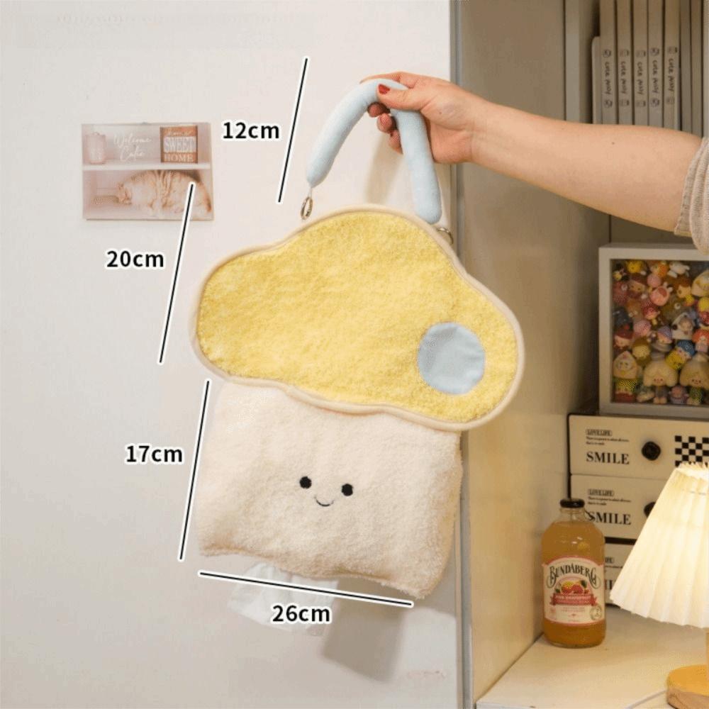 Cloud-shaped Hanging Tissue Bag Top Handle Wall Hanging Napkin Dispenser Car Backseat