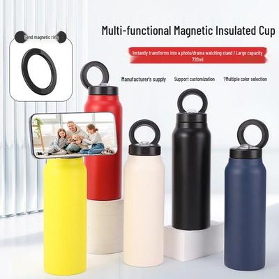Large Magnetic 304 Stainless Steel Insulated Sports Cup Holder with Cold Retention