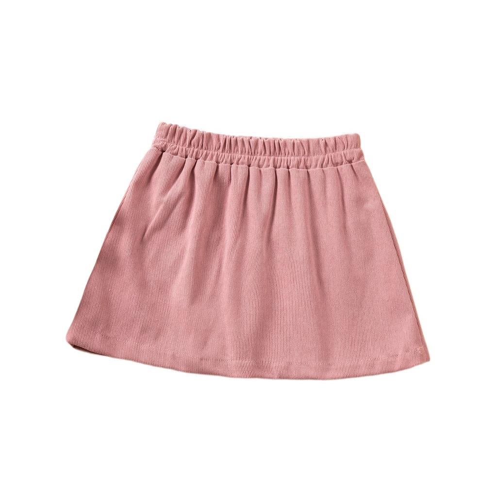 Girls' Embroidered Skirt - Solid Color Princess Summer Skirt