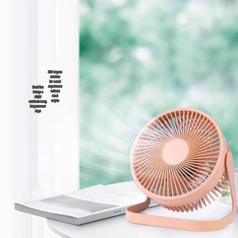 Compact Silent Electric Fan for Home, Office, or Dorm