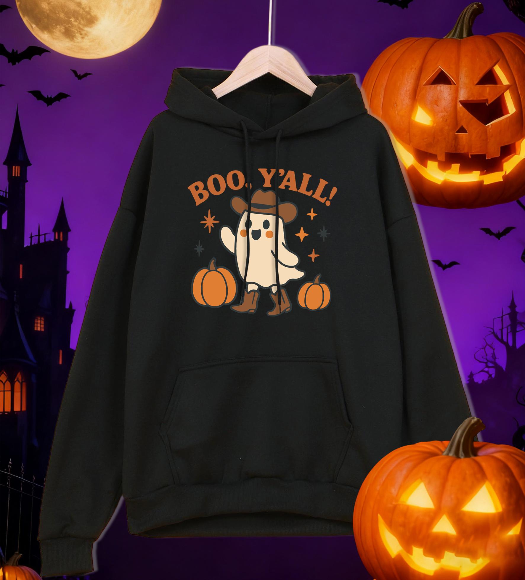 

The Ghost Wearing These Boots Printing Men Hoodies All-Match Fleece Hoody Pocket Clothes Oversized Casual Unisex Streetwear 3XL