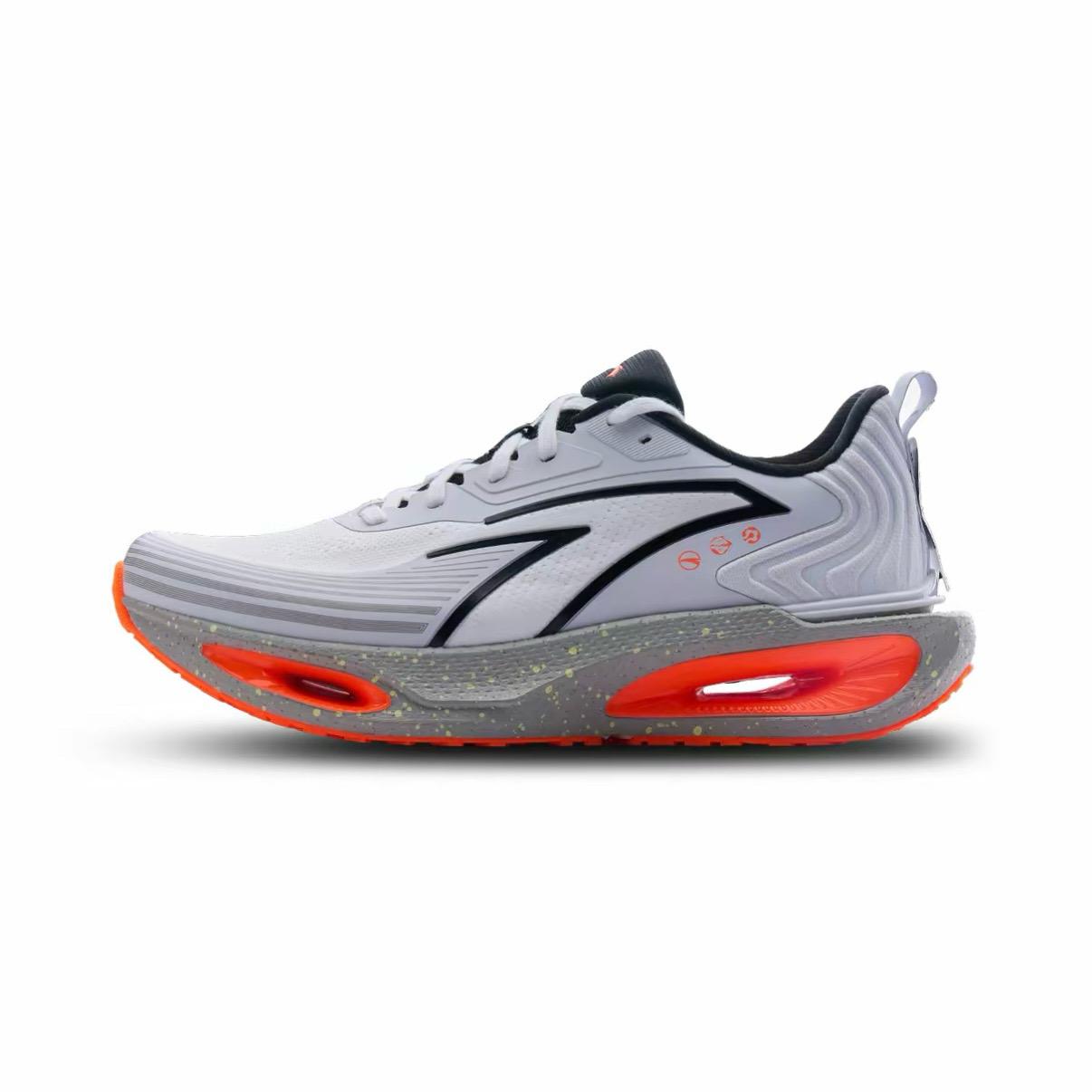 

Anta Wormhole 2 Lightweight Shock Absorbing Sports Training Water Resistant Running Shoes Men sneaker Paper-White Basic-Black Sand-Gray 112615543R-2