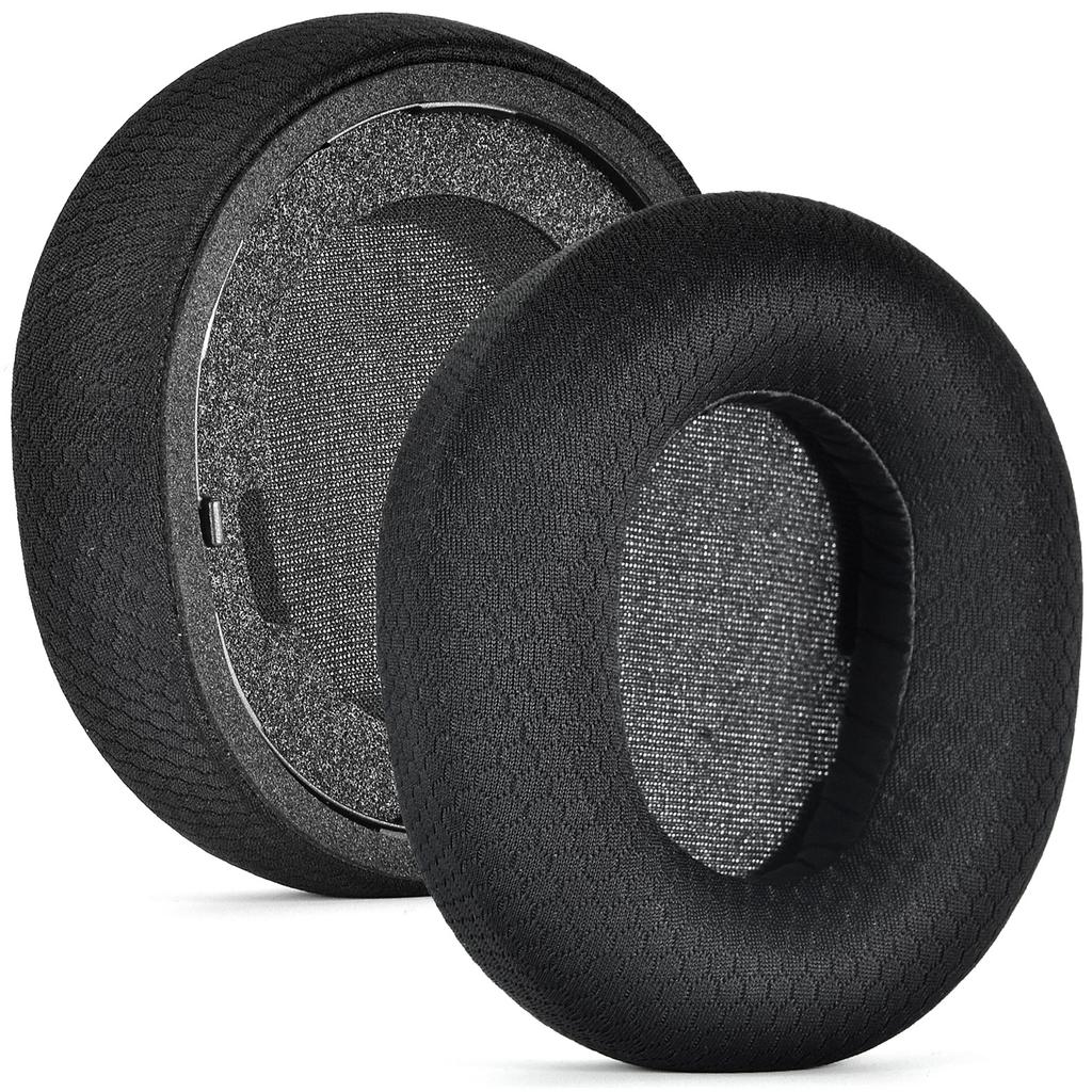 Per cuffie SteelSeries Arctis Nova Elite Parti di ricambio Cuscinetti auricolari traspiranti in rete da calcio, spugna a memoria, pelle/flanella