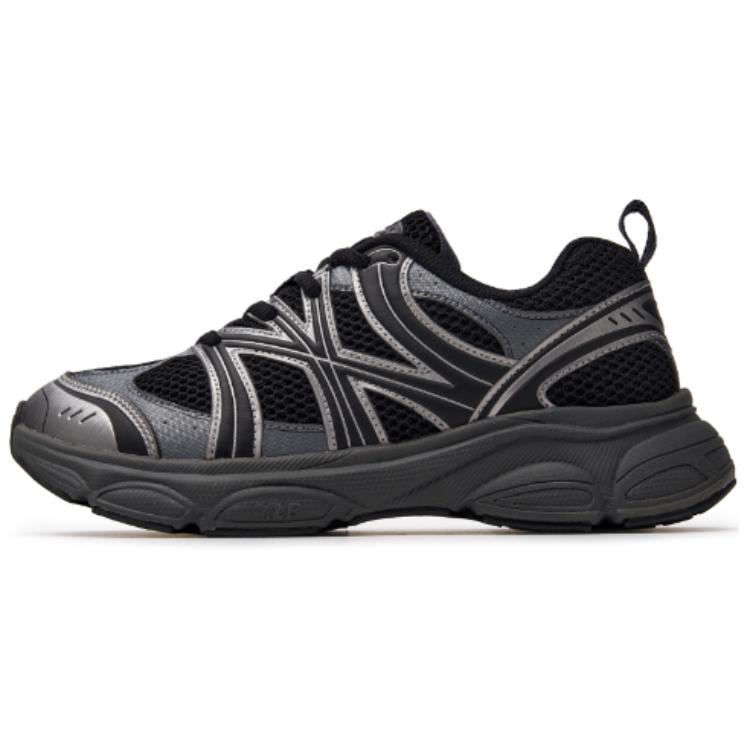 New MLB Chunky Runner Ace Runner Abrasion Resistant Low Top Running Shoes Unisex Black 3ARNAC24N-50BKS