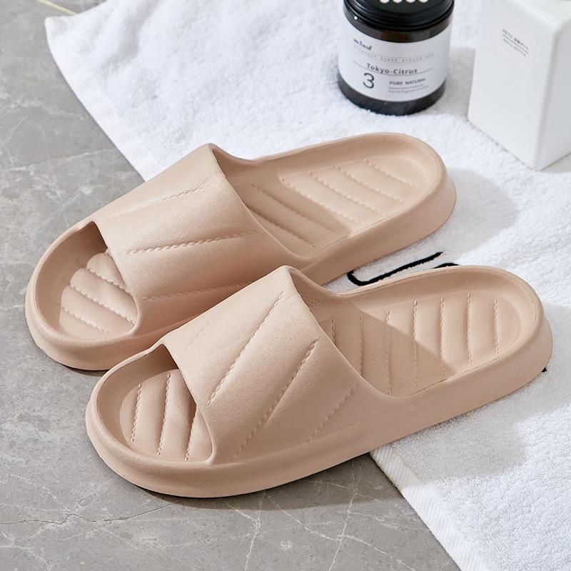 Summer slippers women's home use simple bathroom bath non-slip lightweight indoor bathroom men's cool slippers