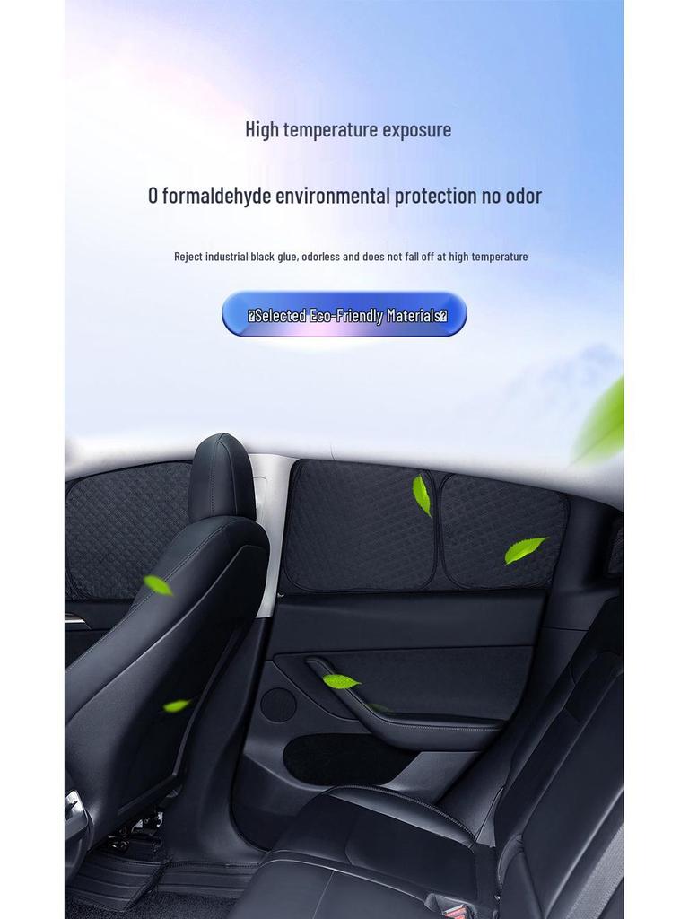 Tesla Model 3/Y Vollverdunkelungs-Sonnenschutz für Privatsphäre & Camping