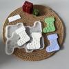 Food Safe Silicone Christmas Stocking Molds Easy Release Design Handmade Holiday Decorations Crafting Supplies
