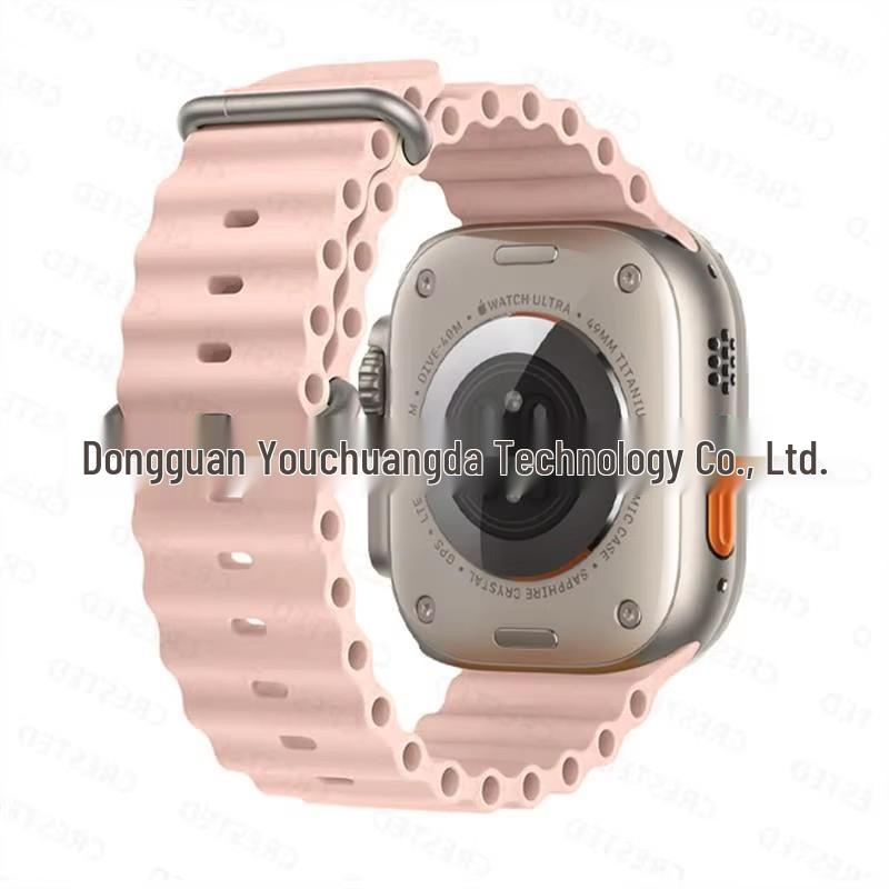 

Double Buckle Solid Silicone Strap for Apple Watch Series 1, 8, 9 38/40/41mm, 10th gen 42mm