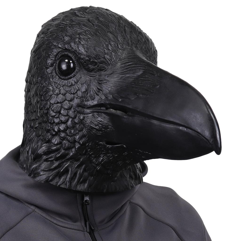 Halloween Cute Animal Raven Mask Raven Headgear Masquerade cos Costume props made of latex