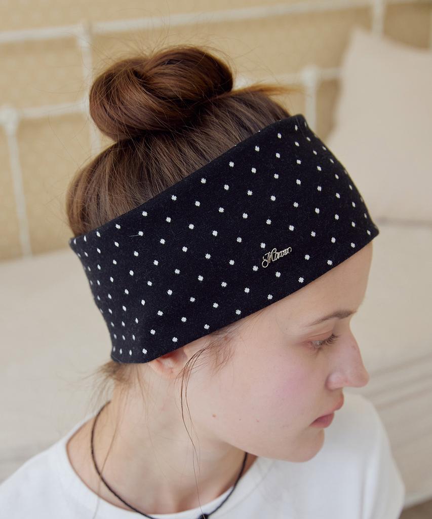 Minco Dot Cozy Hairband_Black