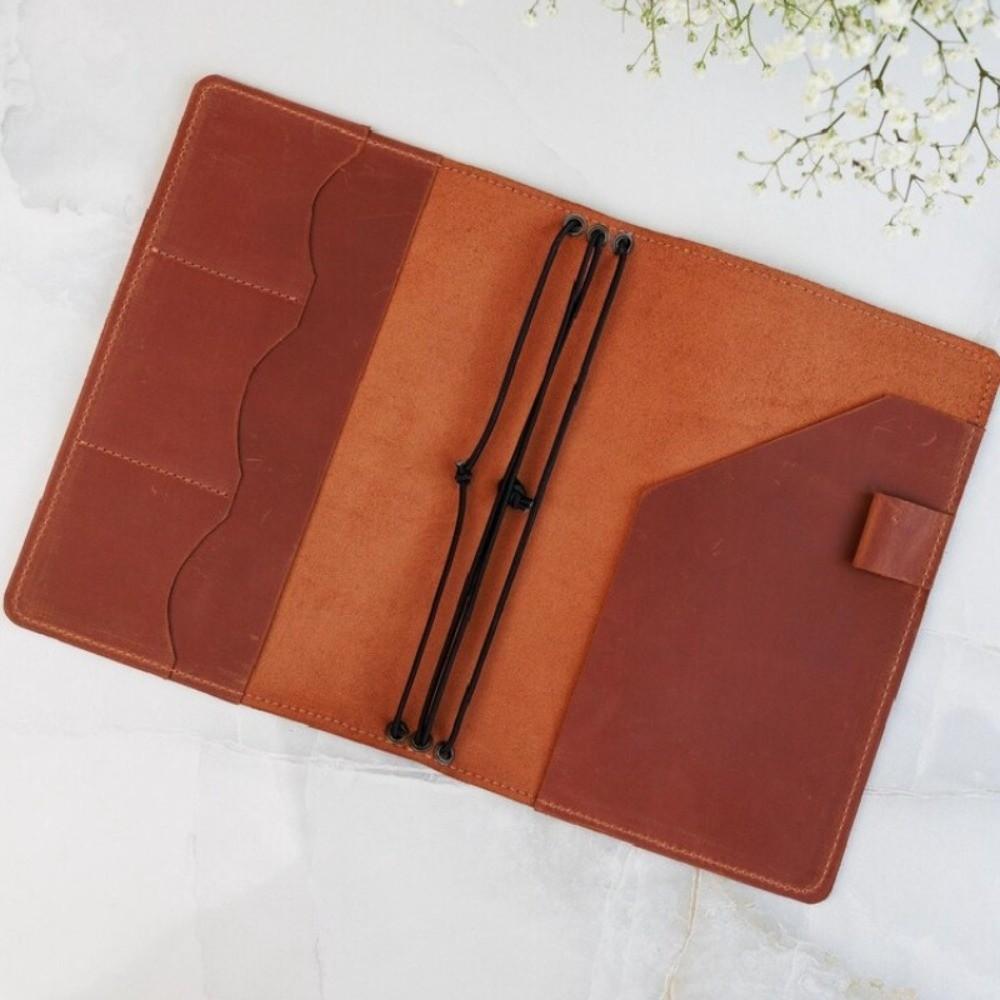 Refillable Notebook Organizer A5 Book Protective Cover Vintage Notebook Cover  For Hobby