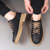 Fashion Casual Men's Genuine Leather Shoes Classic Business Versatile Style Outdoor Leisure Party Daily Office Quality Thick Soled Shoe