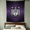 Rsc Anderlecht Wall Tapestry Aesthetic Wall Hanging Printed Fabric Blanket Decorative Tapestries For Bedroom Living Room Home Decor