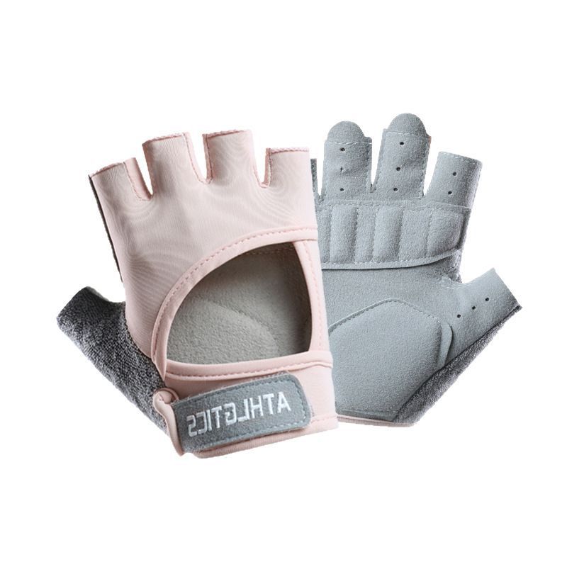 Sommer Fitnesshandschuhe Neuer Stil für Männer und Frauen Outdoor Verschleißfest Atmungsaktiv Radfahren Anti-Rutsch Verdickte Luftpolster Halbfingerhandschuhe