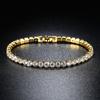 2025 New Fashion Green Crystal Friendship Bracelets Bangles for Women Silver Color Round Zircon Charm Bracelet Braclet Gifts