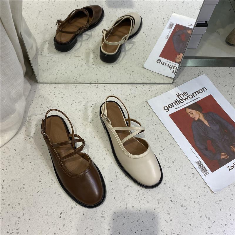 Ретро сандалии-гладиаторы с закрытым носком женские шлепанцы летняя обувь женская ремешок — фото 3