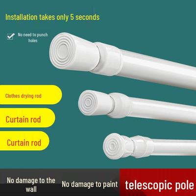 Tige Télescopique Réglable pour Douche, Rideaux, Armoire, Balcon, ou Étagères de Cuisine