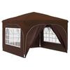 Pop Up Party Tent 290 X 290 X 245 Cm Brown